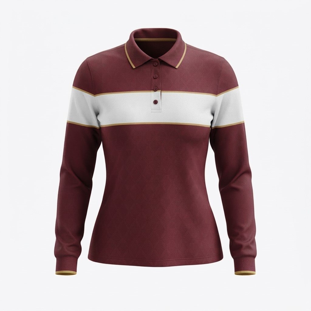 Gemini_Generated_Image_tc1loktc1loktc1l Womens-Casual-Full-Seleeve-Polo-Shirt-4 - Image 1