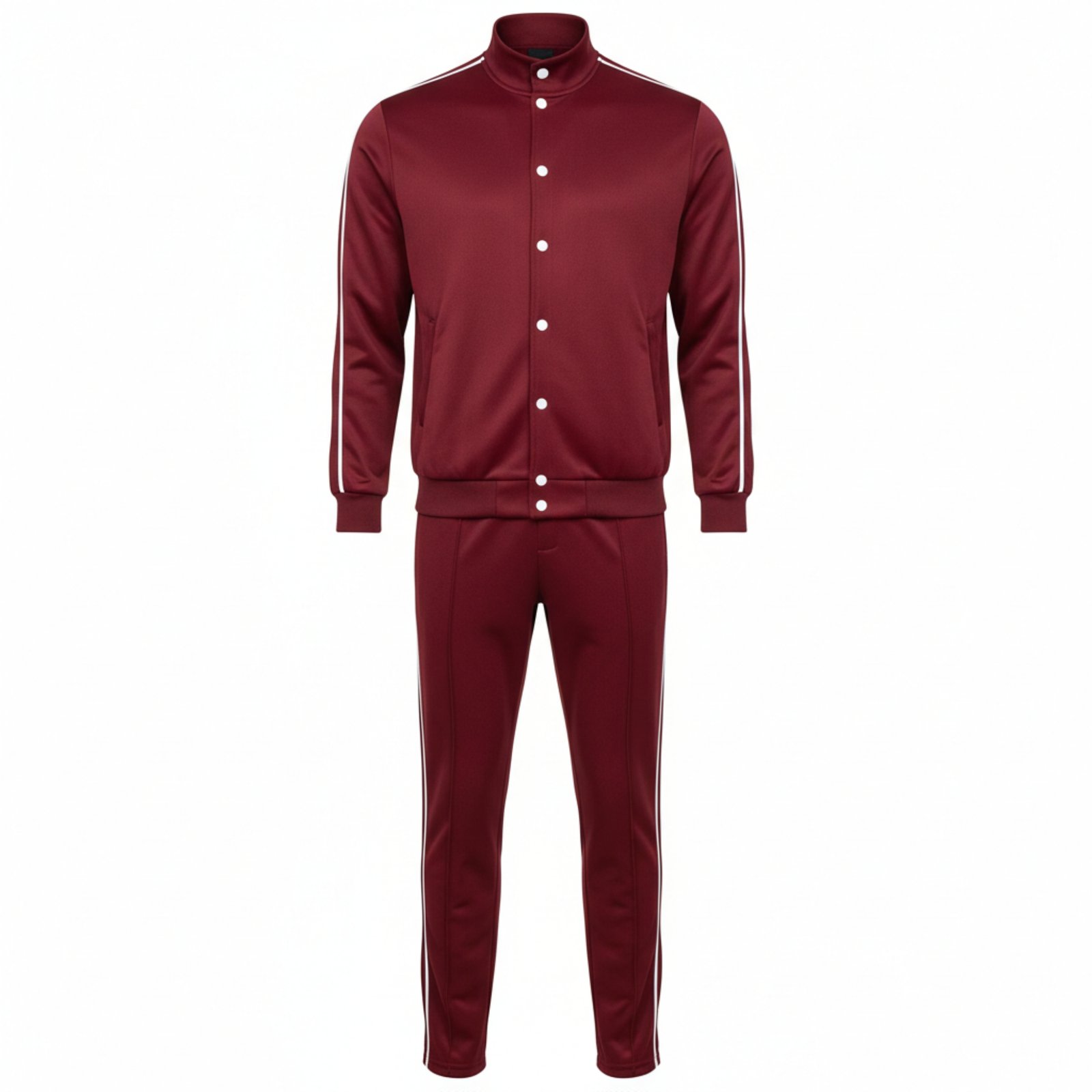 Mens snap button tracksuit simple v2 Mens-Casual-Tracksuite-2 - Image 1